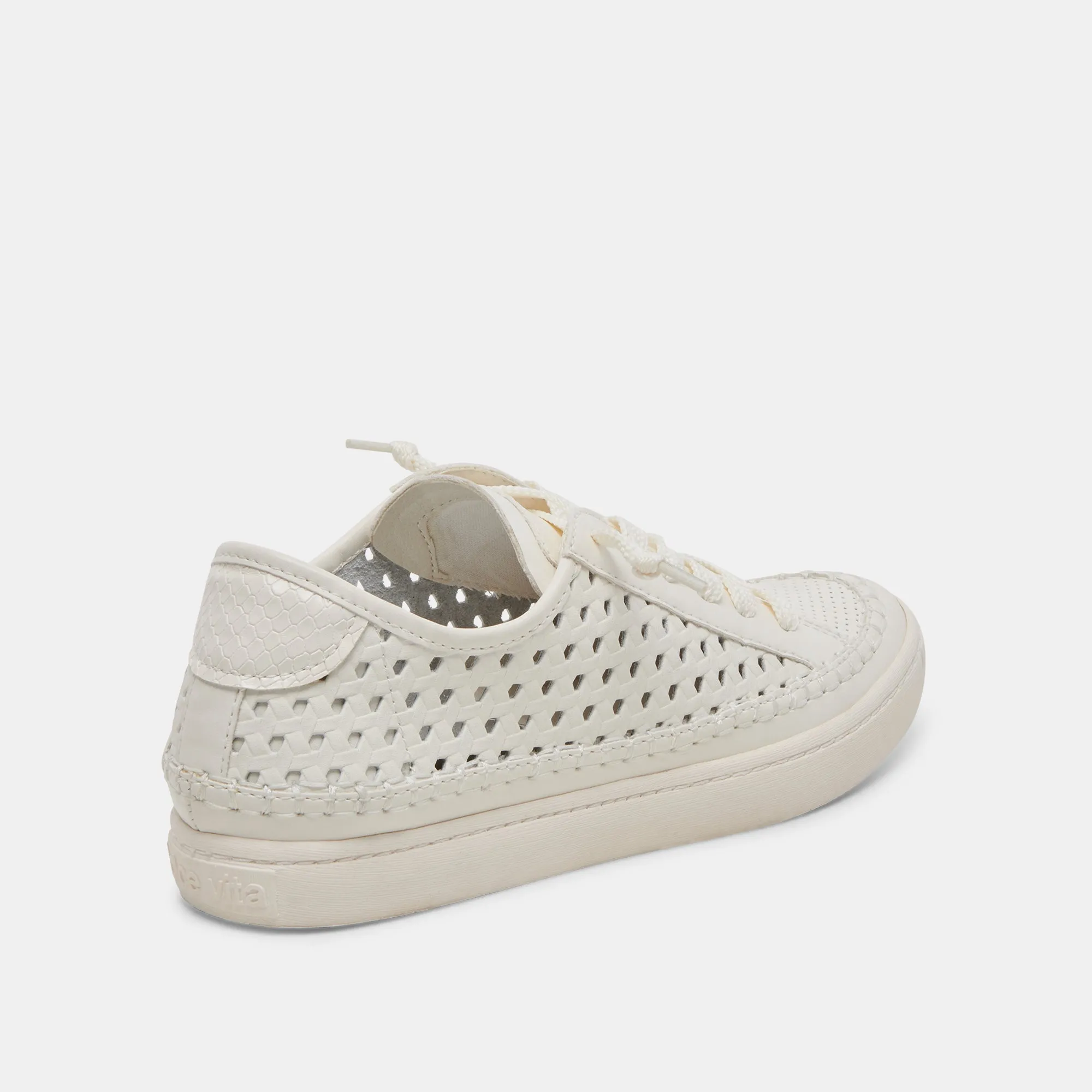 ZOLEN SNEAKERS WHITE PERFORATED LEATHER